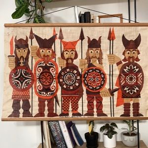 linen wall hanging - ancient britons by ulster